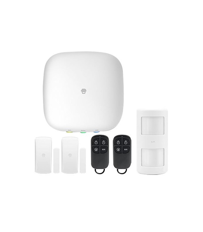 Kit di allarme senza fili con il gsm e wi fi chuango h4 plus ... Allarme senza fili