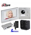 Kit de Video Portero IP Dahua, compuesto por VTO2000A + VTH1550CH + VTOB107