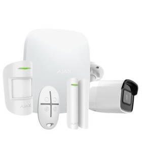 Kit d'alarme sans fil Ajax AJ-HUBKIT-W avec caméra IP WIFI