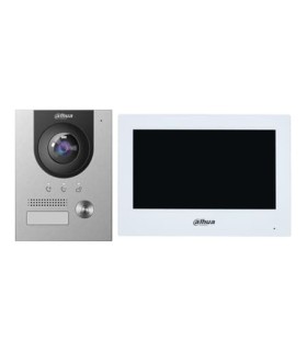 Kit d'interphone vidéo Dahua avec interconnexion à deux fils avec boîtier de montage en surface - KTD02-S