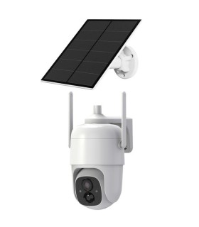 Caméra IP WIFI alimentée par batterie avec panneau solaire