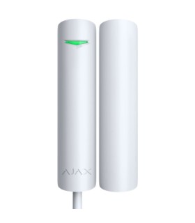 Détecteur de contact magnétique filaire Ajax avec détection d'impact et de vibration blanc