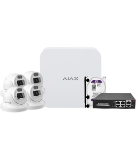 Kit de vidéosurveillance Ajax avec 4 caméras turret