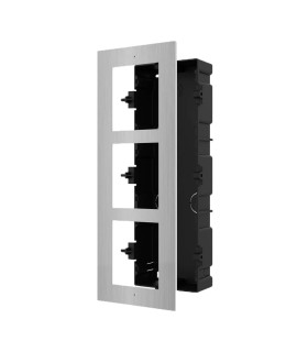 DS-KD-ACF3/S - Painel frontal e caixa de registro encastrada até 3 módulos