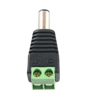 Conector DC macho para CCTV