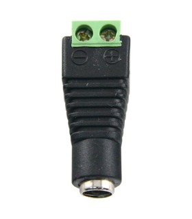 Conector DC Femea para CCTV