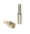 Conector BNC para soldar com manga retractil