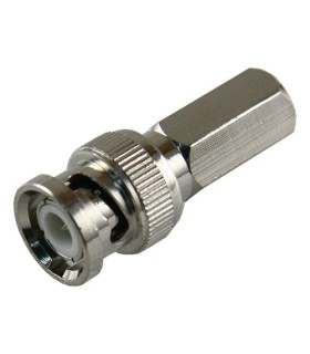 Conector BNC macho rápido para enroscar