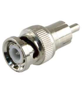 Conector BNC macho a RCA macho