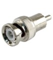 Conector BNC macho a RCA macho